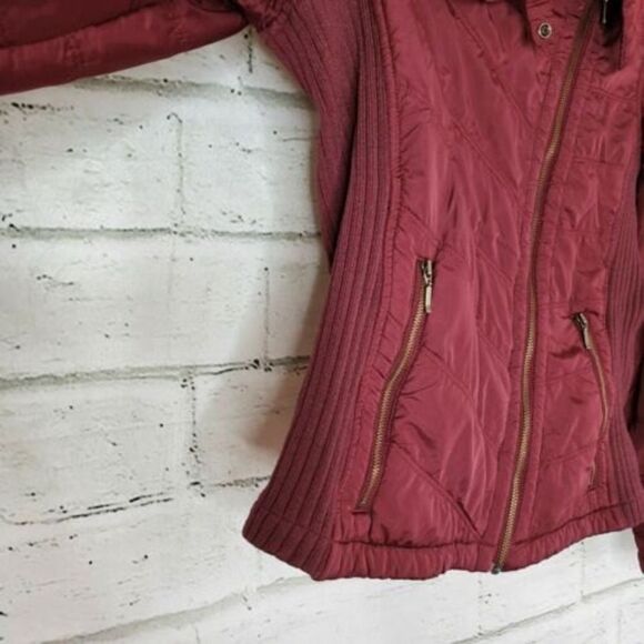 PRANA Diva Jacket Sherpa Fleece Full Zip Water Resistant coat Plum Purple Large - Picture 9 of 9